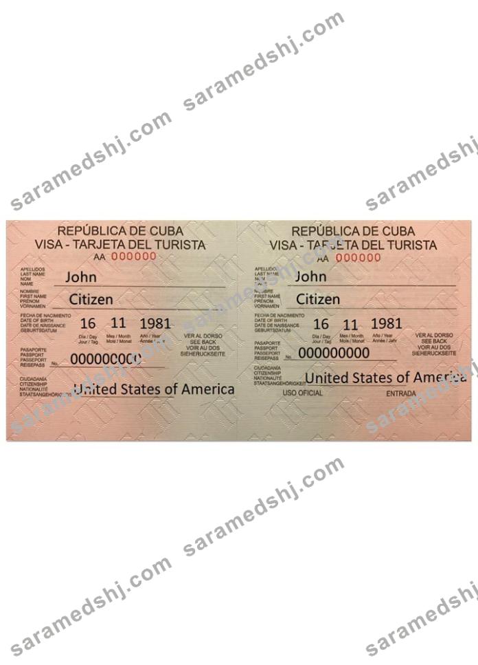 CUBA visa